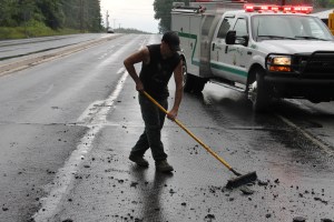 Car Crashes into Utility Trailer on SR54, Hometown, 7-14-2014 (18)
