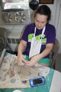 Clay Camp, Black Diamond Studio, Craig Bulger, Community Arts Center, Tamaqua, 7-25-2014 (1)