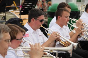 Cressona Band performs, Heisler's Dairy Bar, Lewistown Valley, Walker Township, Tamaqua, 7-20-2014 (10)
