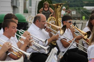 Cressona Band performs, Heisler's Dairy Bar, Lewistown Valley, Walker Township, Tamaqua, 7-20-2014 (17)