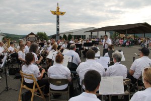 Cressona Band performs, Heisler's Dairy Bar, Lewistown Valley, Walker Township, Tamaqua, 7-20-2014 (18)