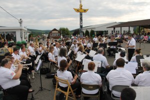 Cressona Band performs, Heisler's Dairy Bar, Lewistown Valley, Walker Township, Tamaqua, 7-20-2014 (21)
