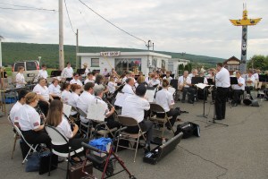 Cressona Band performs, Heisler's Dairy Bar, Lewistown Valley, Walker Township, Tamaqua, 7-20-2014 (25)