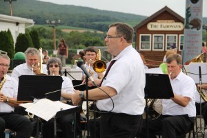 Cressona Band performs, Heisler's Dairy Bar, Lewistown Valley, Walker Township, Tamaqua, 7-20-2014 (28)