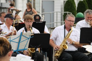 Cressona Band performs, Heisler's Dairy Bar, Lewistown Valley, Walker Township, Tamaqua, 7-20-2014 (29)