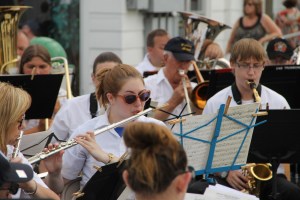Cressona Band performs, Heisler's Dairy Bar, Lewistown Valley, Walker Township, Tamaqua, 7-20-2014 (30)
