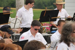 Cressona Band performs, Heisler's Dairy Bar, Lewistown Valley, Walker Township, Tamaqua, 7-20-2014 (37)