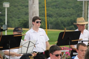 Cressona Band performs, Heisler's Dairy Bar, Lewistown Valley, Walker Township, Tamaqua, 7-20-2014 (38)