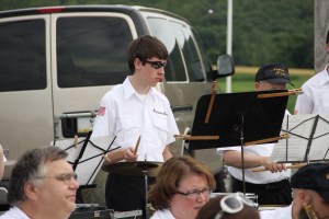 Cressona Band performs, Heisler's Dairy Bar, Lewistown Valley, Walker Township, Tamaqua, 7-20-2014 (39)