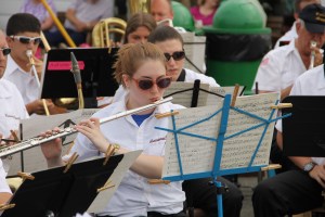 Cressona Band performs, Heisler's Dairy Bar, Lewistown Valley, Walker Township, Tamaqua, 7-20-2014 (42)