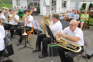 Cressona Band performs, Heisler's Dairy Bar, Lewistown Valley, Walker Township, Tamaqua, 7-20-2014 (50)