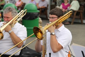 Cressona Band performs, Heisler's Dairy Bar, Lewistown Valley, Walker Township, Tamaqua, 7-20-2014 (51)