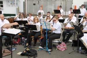 Cressona Band performs, Heisler's Dairy Bar, Lewistown Valley, Walker Township, Tamaqua, 7-20-2014 (58)