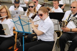 Cressona Band performs, Heisler's Dairy Bar, Lewistown Valley, Walker Township, Tamaqua, 7-20-2014 (59)