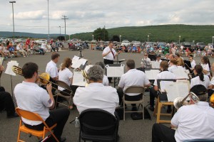 Cressona Band performs, Heisler's Dairy Bar, Lewistown Valley, Walker Township, Tamaqua, 7-20-2014 (73)
