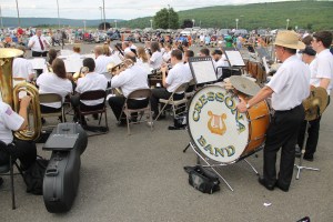 Cressona Band performs, Heisler's Dairy Bar, Lewistown Valley, Walker Township, Tamaqua, 7-20-2014 (75)