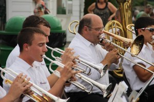 Cressona Band performs, Heisler's Dairy Bar, Lewistown Valley, Walker Township, Tamaqua, 7-20-2014 (9)