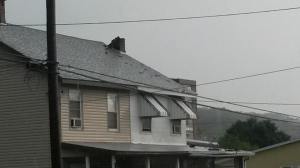 Damage After Lightning Strike Chimney in Lansford, from Scottie Reesie, 7-23-2014 (1)