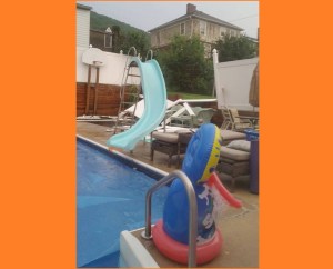 Damage to Backyard Fence, from Susie Kane Semuta, Catawissa Street, Nesquehoning, 7-23-2014