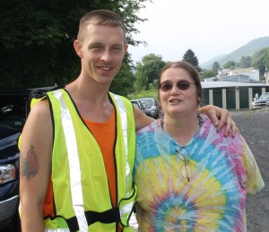 Donation Drop-Off and Tamaqua Community Giveaway, next to Shickram's Car Wash, Tamaqua, 7-27-2014 (1)