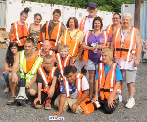Donation Drop-Off and Tamaqua Community Giveaway, next to Shickram's Car Wash, Tamaqua, 7-27-2014 (5)
