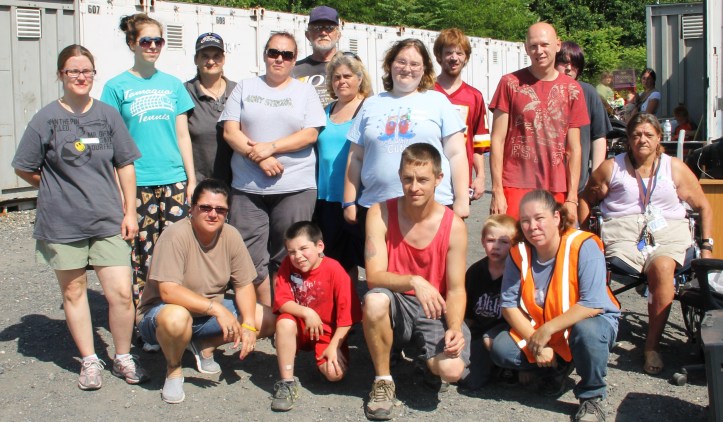 Donation Drop-Off & Tamaqua Community Giveaway, next to Schickram's Car Wash, Tamaqua, 6-28-2014 (4)