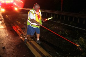 Fallen Tree, intersection of Holly Road, Pine Creek Drive, Barnesville, 7-14-2014 (5)