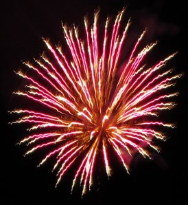 Fireworks Display, 80th Anniversary, St. Joseph's Parish Festival, Summit Hill, 7-20-2014 (134)