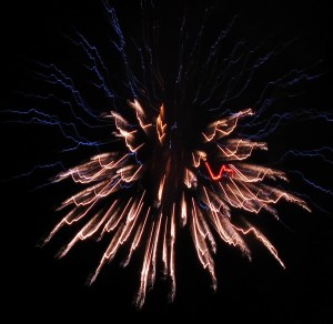 Fireworks Display, 80th Anniversary, St. Joseph's Parish Festival, Summit Hill, 7-20-2014 (3)