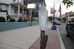 Flags Missing in Front of American Legion, Tamaqua, 7-22-2014 (11)
