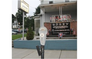 Flags Missing in Front of American Legion, Tamaqua, 7-22-2014 (23)