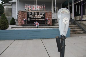Flags Missing in Front of American Legion, Tamaqua, 7-22-2014 (26)