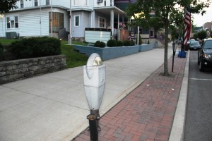 Flags Missing in Front of American Legion, Tamaqua, 7-22-2014 (6)