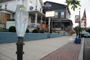 Flags Missing in Front of American Legion, Tamaqua, 7-22-2014 (9)