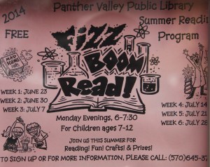 Magic Show, Fizz Boom Read, Panther Valley Public Library, Lansford, 7-21-2014 (1)