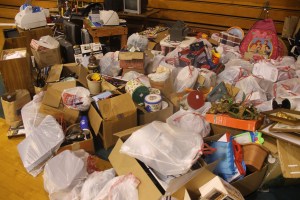 Marian Donates Thousands of Items to Tamaqua Giveaway, Marian High School, Hometown, 7-27-2014 (26)