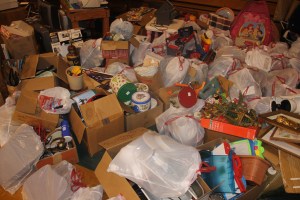 Marian Donates Thousands of Items to Tamaqua Giveaway, Marian High School, Hometown, 7-27-2014 (32)