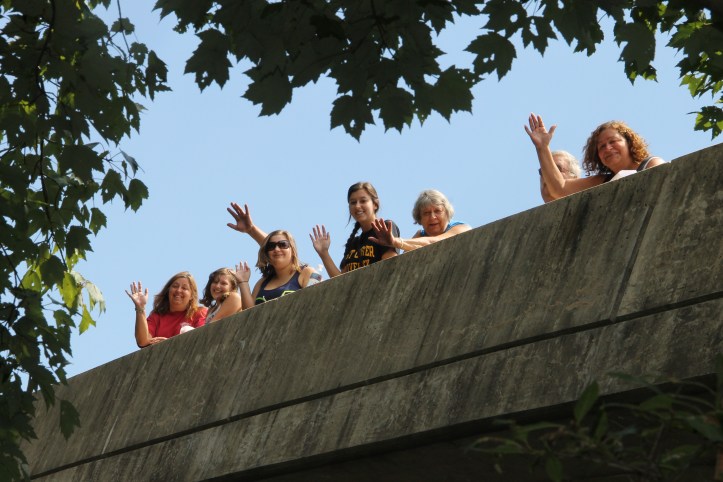 Spectators, Duck Race, Tuscarora Fire Company, Tuscarora, 7-26-2014