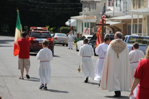 St. Gabriel's of Our Lady of Sorrows Procession, St. Joseph Parish, Summit Hill, 7-20-2014 (112)