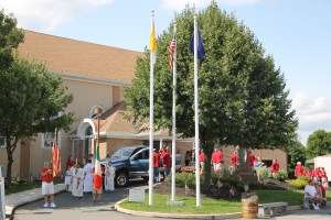 St. Gabriel's of Our Lady of Sorrows Procession, St. Joseph Parish, Summit Hill, 7-20-2014 (28)