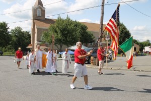 St. Gabriel's of Our Lady of Sorrows Procession, St. Joseph Parish, Summit Hill, 7-20-2014 (34)