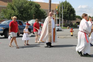 St. Gabriel's of Our Lady of Sorrows Procession, St. Joseph Parish, Summit Hill, 7-20-2014 (40)