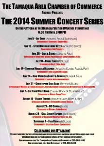Tamaqua Chamber of Commerce Summer Concert Series 2014, Train Station, Tamaqua