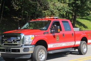 Tuscarora Fire Company Truck, Apparatus Parade, Tuscarora, 7-26-2014 (115)