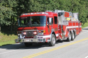 Tuscarora Fire Company Truck, Apparatus Parade, Tuscarora, 7-26-2014 (119)