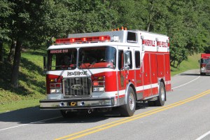 Tuscarora Fire Company Truck, Apparatus Parade, Tuscarora, 7-26-2014 (125)