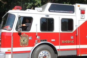 Tuscarora Fire Company Truck, Apparatus Parade, Tuscarora, 7-26-2014 (128)