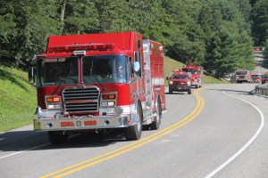 Tuscarora Fire Company Truck, Apparatus Parade, Tuscarora, 7-26-2014 (130)
