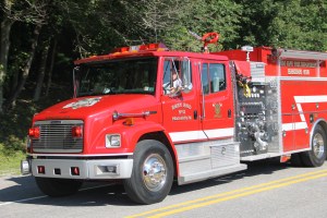 Tuscarora Fire Company Truck, Apparatus Parade, Tuscarora, 7-26-2014 (142)