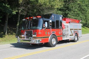 Tuscarora Fire Company Truck, Apparatus Parade, Tuscarora, 7-26-2014 (166)